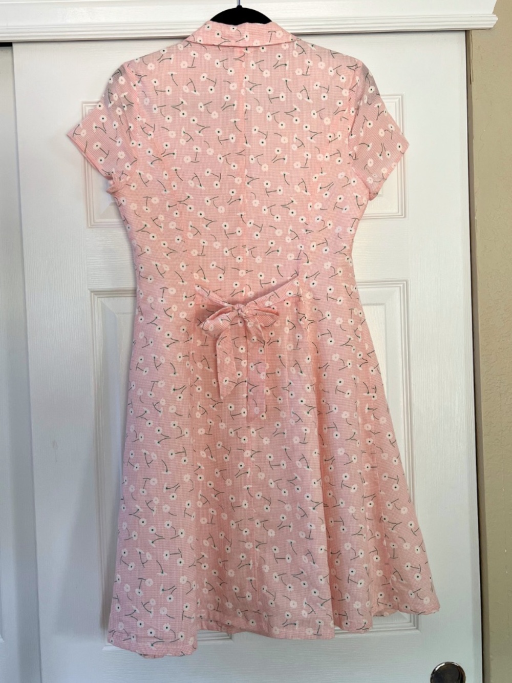 MODCLOTH Daytime Gingham Floral Dress, Women's size 6 - Picture 6 of 7